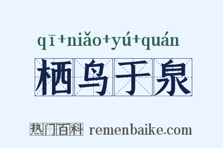 栖鸟于泉是什么意思的图片